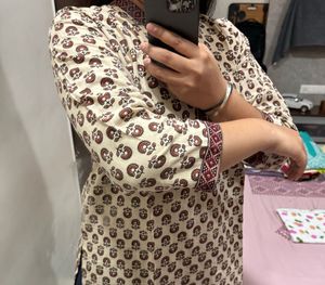 khadi cottan Stylish Printed Kurta