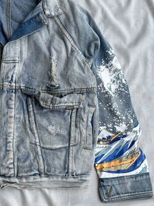 Unique Graphic Denim Jacket