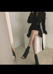 Chic Black Blazer Dress