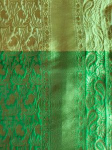 Elegant Gold Banarasi Saree