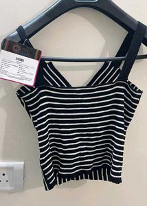 Striped V-Neck Cami Top