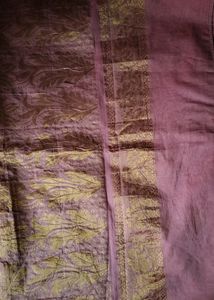 pink silk saree