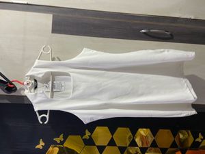 Chic White Halter Neck Mini Dress