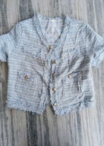 Chic Tweed Cropped Jacket