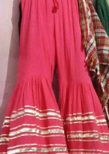 Festive Red Sharara Suit Set