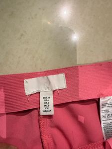 Pink Flared Leg Pants