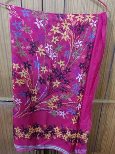 Vibrant Floral Print Saree