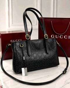 GUCCI GG EMBLEM MEDIUM CANVAS TOTE BAG*