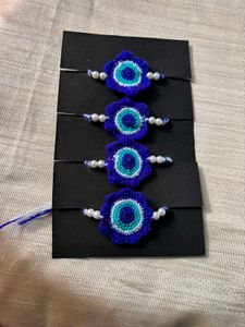 Handmade Evil Eye Rakhi Set🧿✨