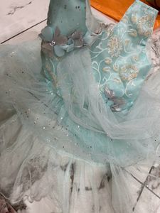 Sky Blue Colour Cute Never Wore Mini Dress