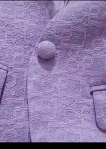 Lilac Textured Blazer