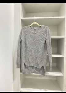 Women Grey Knit Sweater