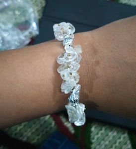 Sphatik Gemstone Crystal Bracelet