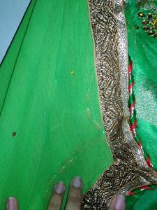 Madhuri Green party wear Salwar Suit