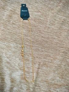 Gold Chain Necklace with Beads