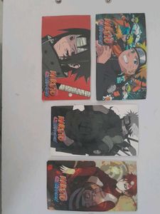 SET OF 4 Naruto Shippuden Bookmarks