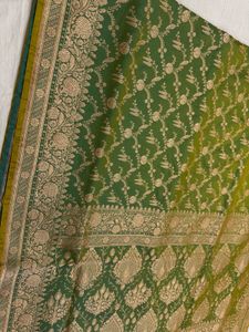 Green Banarasi Silk Saree