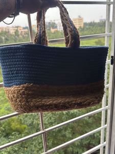 Unique Two-Tone Handbag