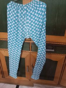 Beautiful Teal Floral Kurta / suit/ dress