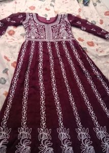 Elegant Embroidered Kurta anarkali