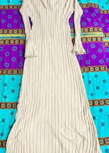 Ribbed Bell Sleeve Maxi Dress