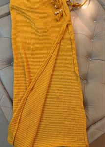 Yellow cutout Beach maxi  Dress