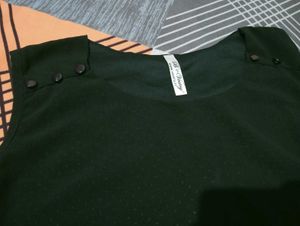 Chic Black Polka Dot Trim Sleeveless Top