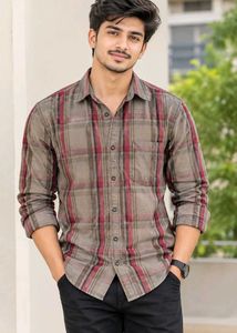 Men's Plaid Long Sleeve Shirt