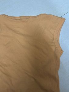 Cute Orange Cropped Tank Top