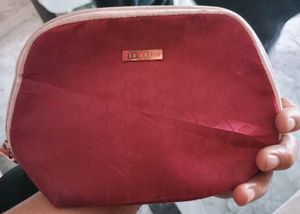 Ted Baker Burgundy Cosmetic Pouch