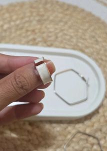 Elegant adjustable Rings and loop earrings