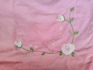 Pink Embroidered pillow Cover(single pcs)