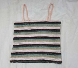 Striped Cropped Tank Top