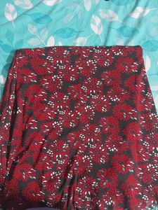 BIBA Red Floral Print Kurta