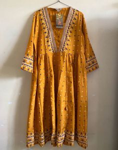 Elegant Mustard Yellow Kurta Set