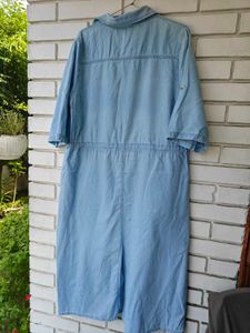 Faded Denim shade Cotton Shirt Dress
