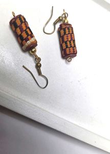 Unique Cylindrical Drop Earrings
