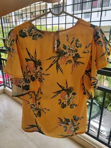 Printed Ruffle Top