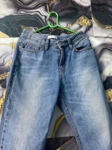 Blue Straight Fit Jeans For Women
