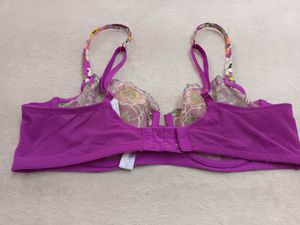 Vibrant Floral Print Balconette Bra