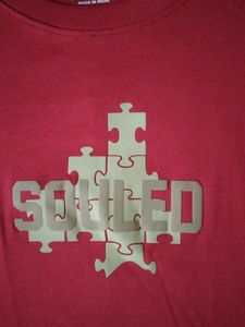 Red Puzzle Graphic Crop Top