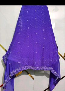 Purple Party Wear Lehenga With Dupatta Blouse