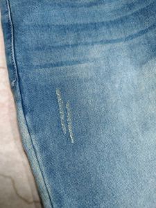 Men's Blue Washed Denim Jeans