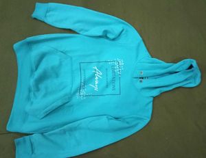 Trendy Blue Graphic Hoodie