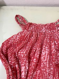 Red &amp; White Halter Top