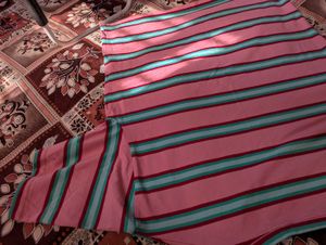 Pink Striped Casual T-Shirt