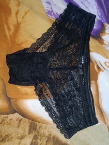 Women Black Net Panty