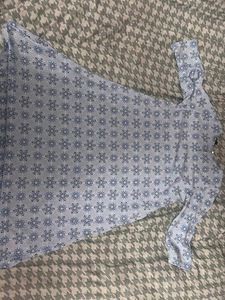 Blue Printed Kurta