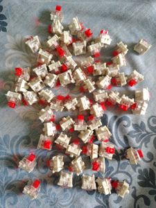 Red Mechanical Keyboard Switches - 3 pin switch