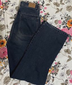 Dark Wash Cargo Jeans